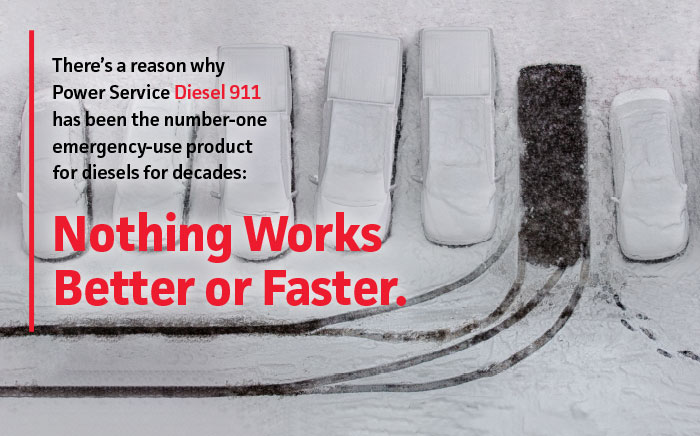 There's a reason why Power Service Diesel 911 has been the number one emergency use product for diesels for decades Nothing Works Better or Faster